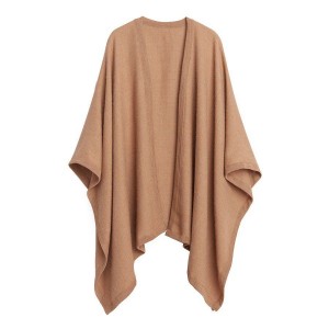 Cuyana Baby Alpaca Square Edge Cape Women's Sweaters Brown | KAM9266KA