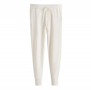 Cuyana French Terry Tapered Lounge Women's Pants White | AXH752SK