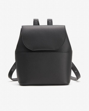 Cuyana Mini Leather Women's Backpacks Black | KOL4947EB