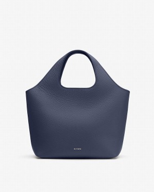 Cuyana Mini System Women's Tote Bags Navy | XRF4196TA