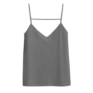 Cuyana Organic Pima Cami Women's Tanks Grey | ODE5614ZC