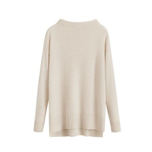 Cuyana Single-Origin Cashmere Funnel Neck Women's Sweaters White | TRM4661TH