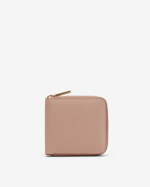 Cuyana Small Classic Zip Around Women's Wallets Pink | REG7648XJ