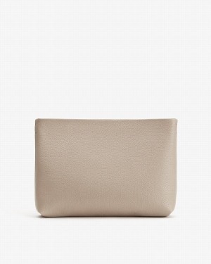 Cuyana Small Zipper Women's Pouches Grey | RMR9041NE