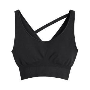 Cuyana Stretch Women's Cropped Tops Black | MGF9136WB