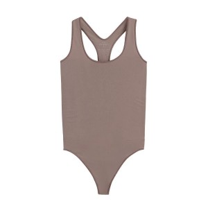 Cuyana Stretch Women's Swimsuits Light Brown | DEZ5033XV