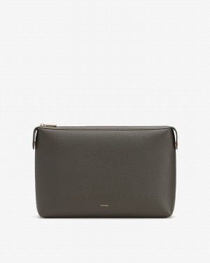 Cuyana System Insert Women's Pouches Dark Green | WFF5231TT