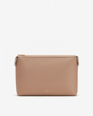 Cuyana System Insert Women's Pouches Khaki | ZEK4280CW