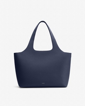 Cuyana System Women's Tote Bags Navy | XDR258YV