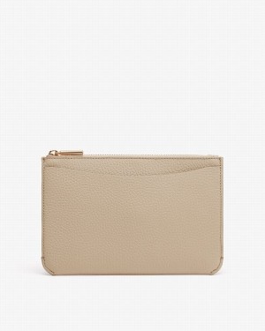 Cuyana System Zipper Women's Pouches Grey | RPX7611OQ