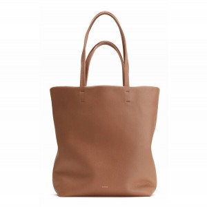 Cuyana Tall Easy Women's Tote Bags Brown | VIO1523EP