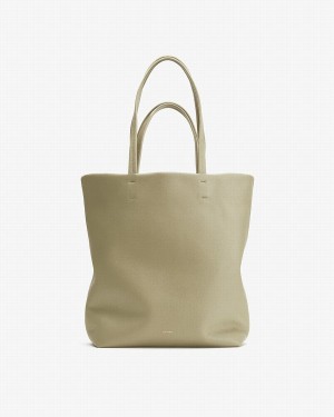 Cuyana Tall Easy Women's Tote Bags Green | EOL516MB