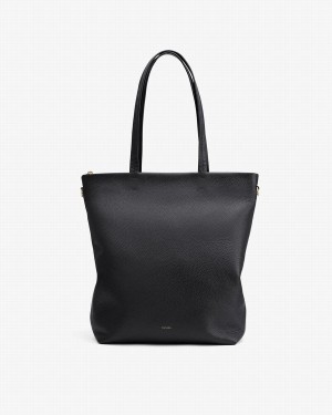 Cuyana Tall Easy Zipper Women's Tote Bags Black | PLI9197XT