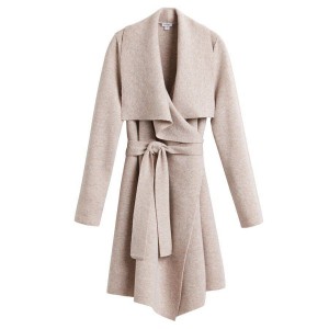 Cuyana Wool Cashmere Short Wrap Women's Coats Beige | EPK3044LY