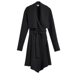 Cuyana Wool Cashmere Short Wrap Women's Coats Black | KXL2660GY