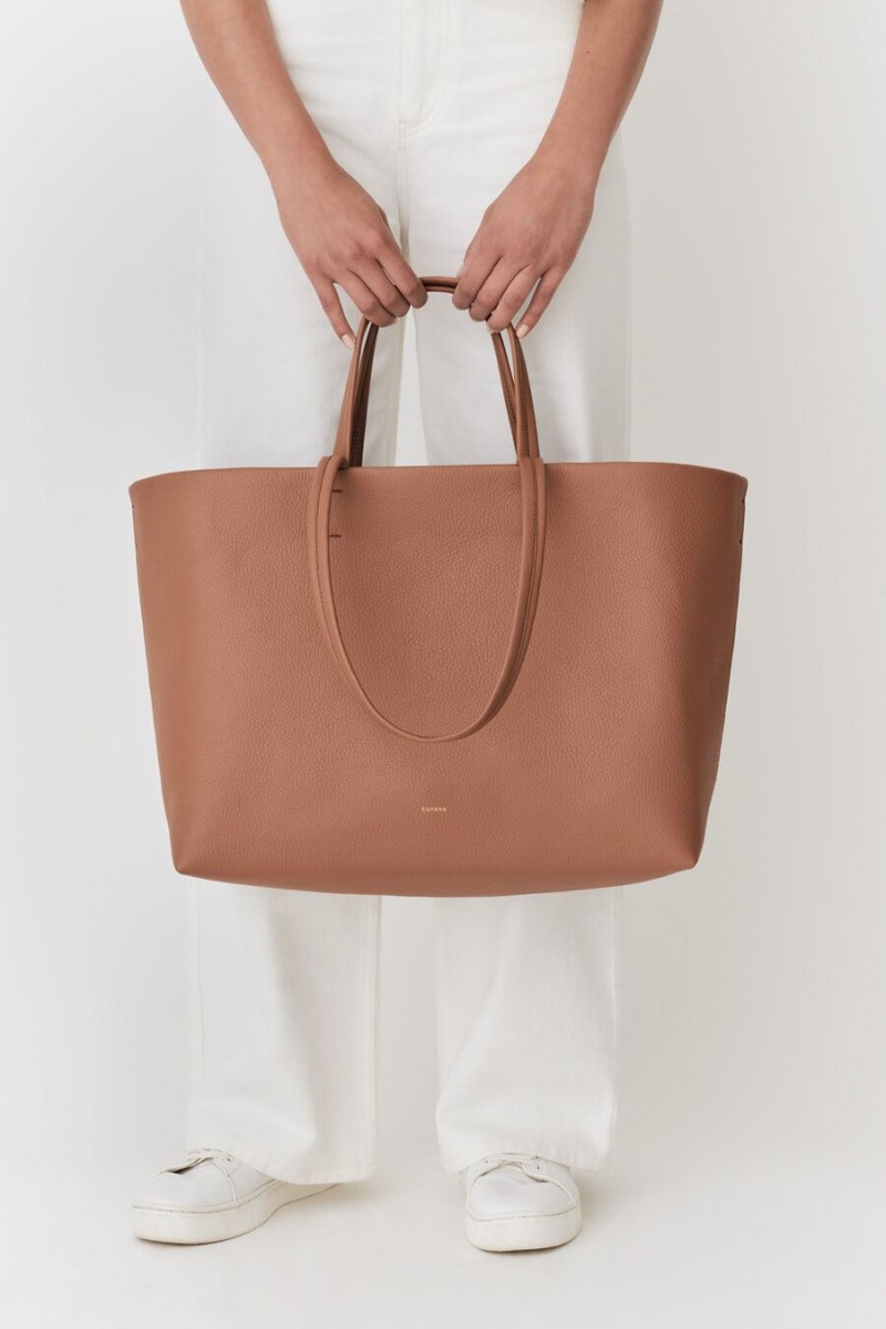 Cuyana Classic Easy Women's Tote Bags Brown | MDX9814VJ