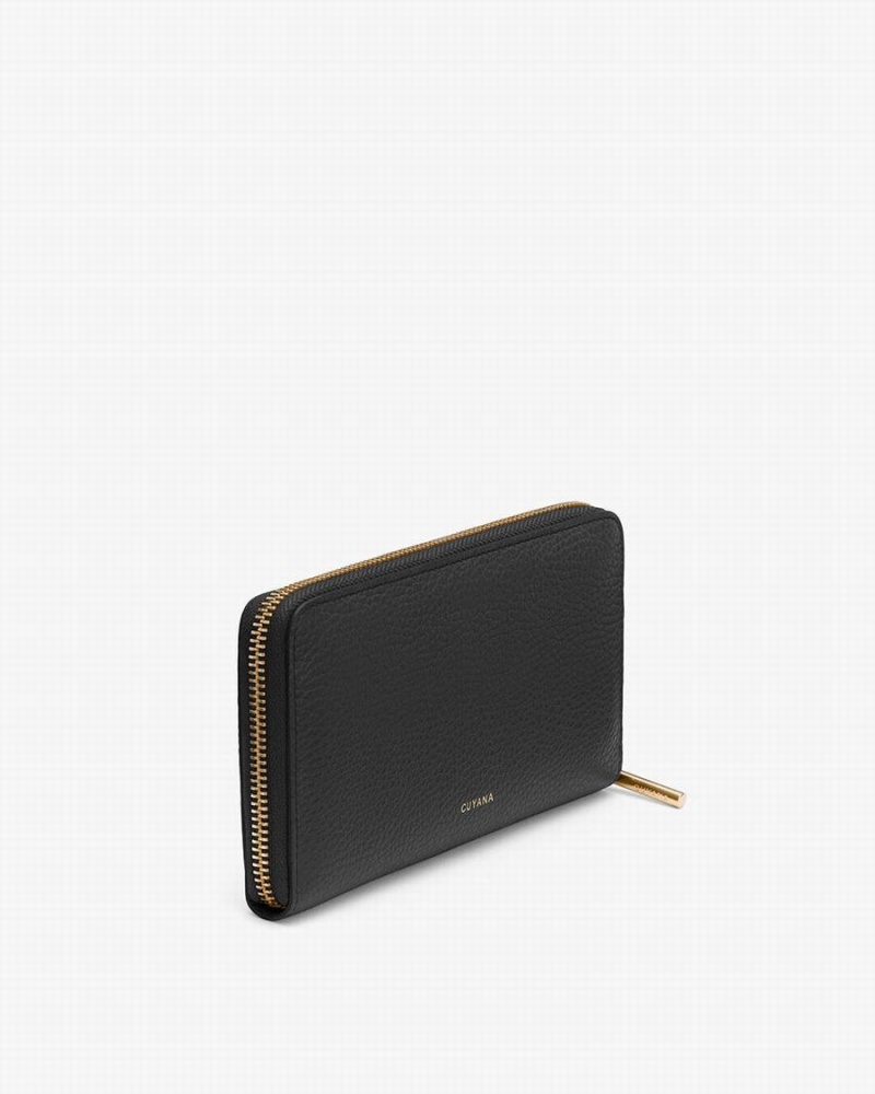 Cuyana Classic Zip Around Women's Wallets Black | NDF787GV