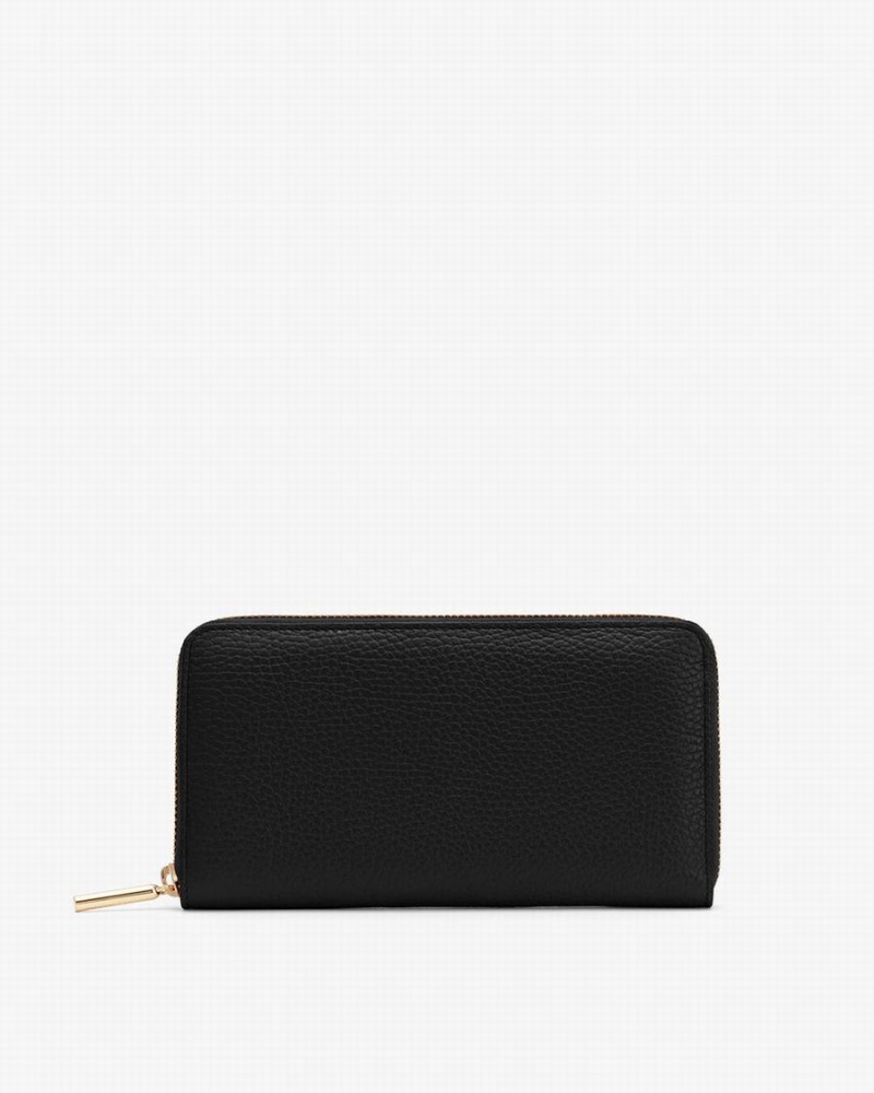 Cuyana Classic Zip Around Women\'s Wallets Black | NDF787GV