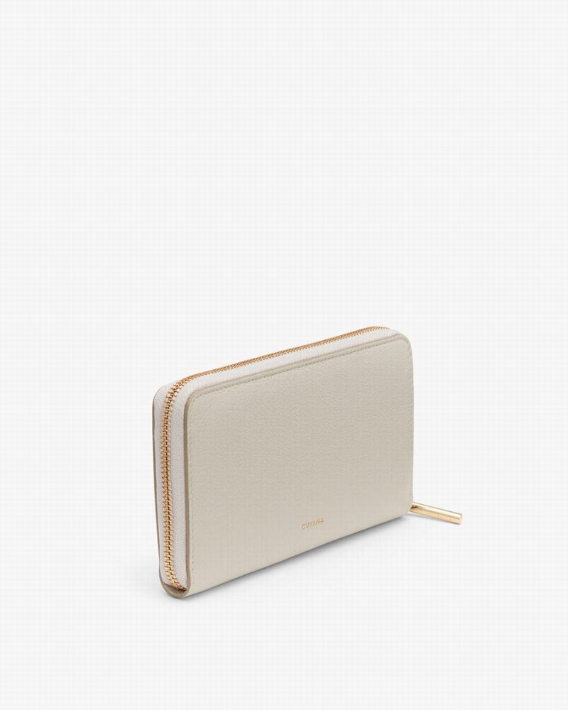 Cuyana Classic Zip Around Women's Wallets Light Grey | RTE8476KR