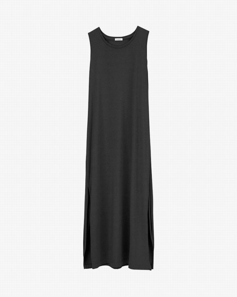 Cuyana Drape-Back Women\'s Dress Black | NSE2562GG