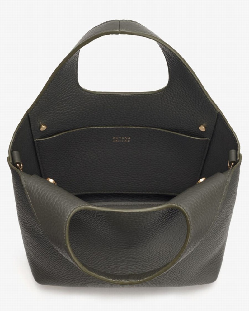 Cuyana Mini System Women's Tote Bags Dark Green | OHR7773VV