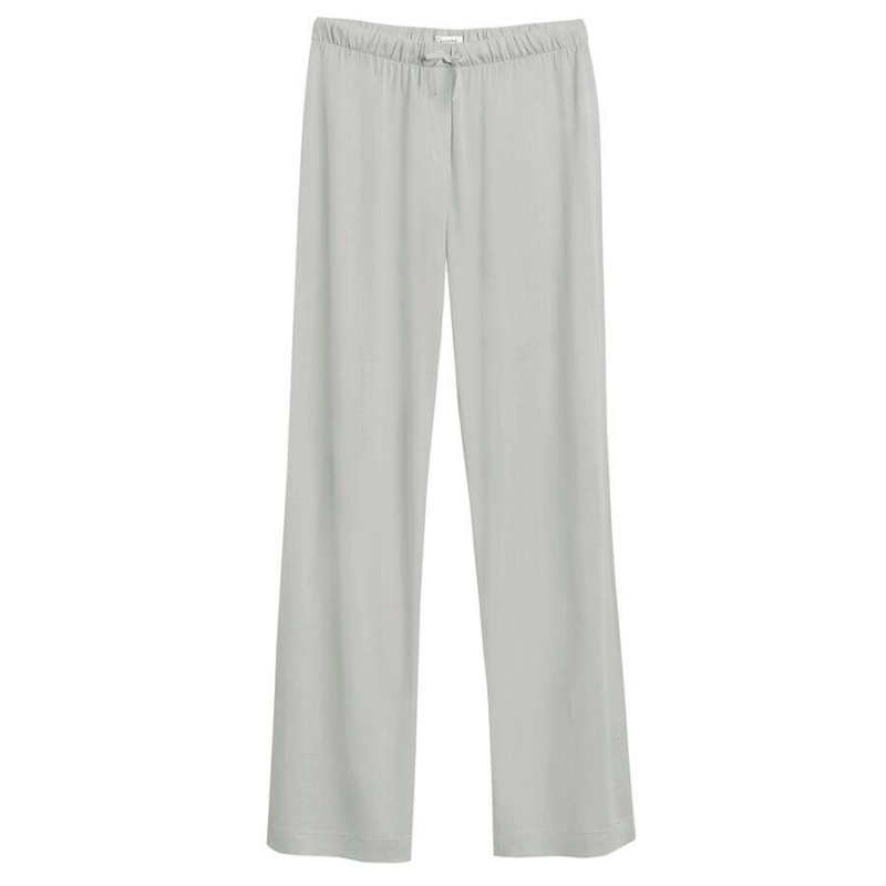 Cuyana Organic Pima Classic Women\'s Pants Grey | PUV2274RW