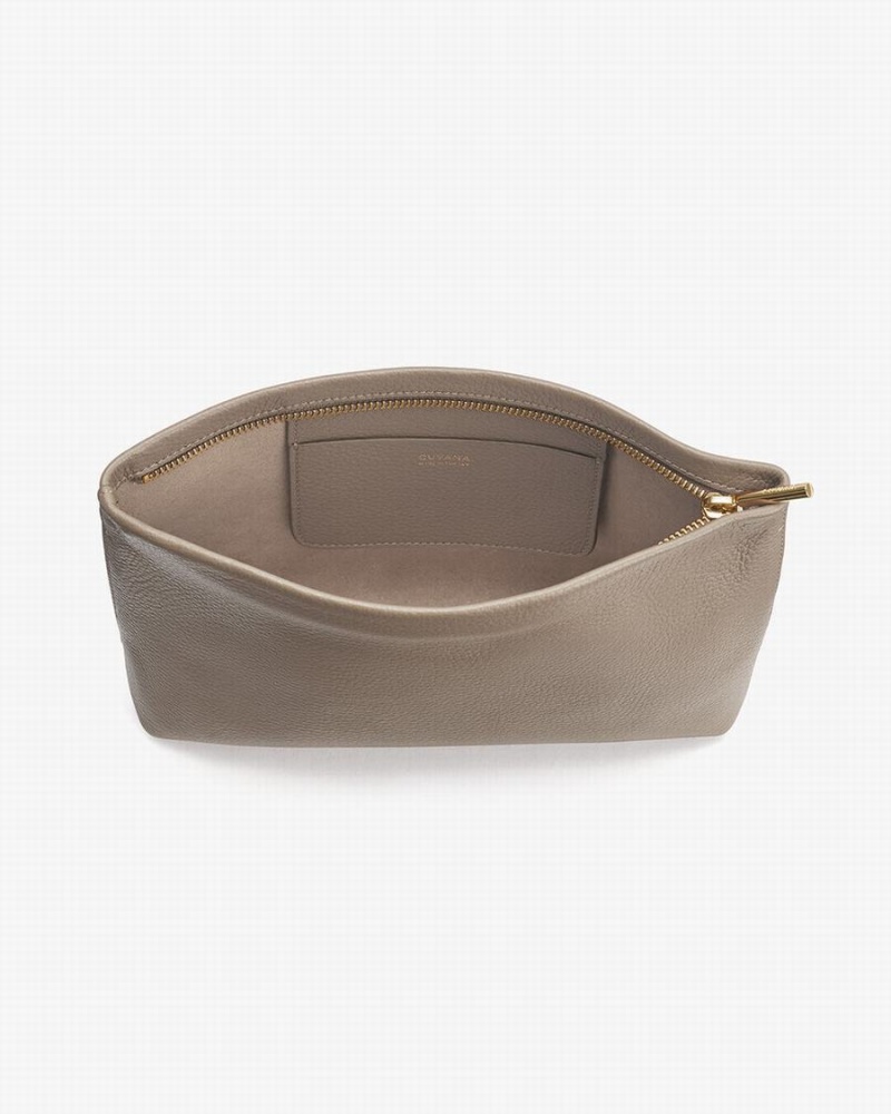 Cuyana Small Zipper Women's Pouches Grey | RMR9041NE