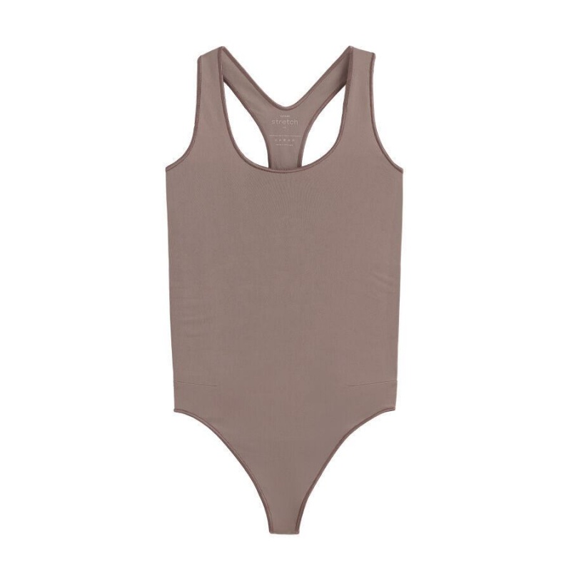 Cuyana Stretch Women\'s Swimsuits Light Brown | DEZ5033XV