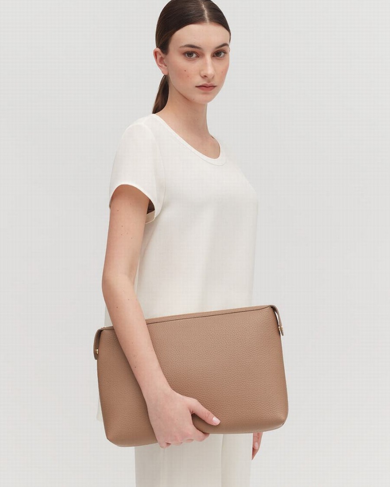 Cuyana System Insert Women's Pouches Khaki | ZEK4280CW