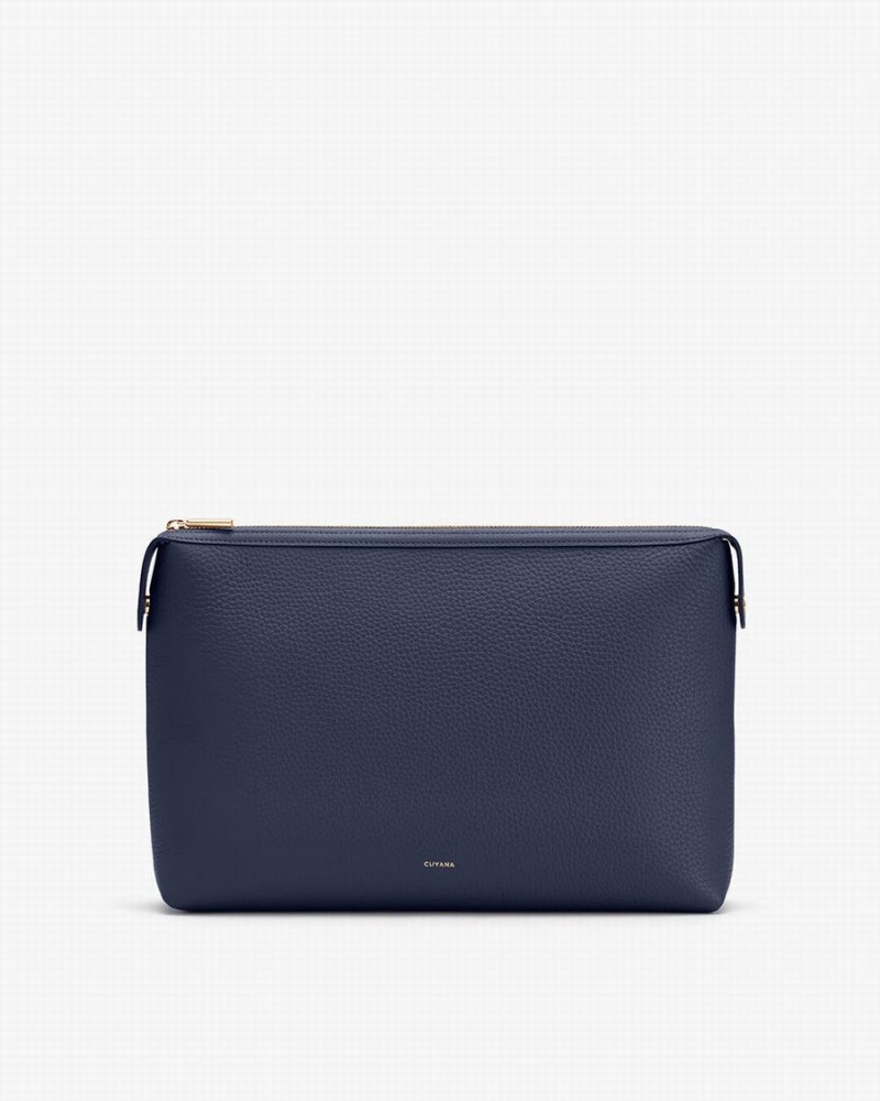 Cuyana System Insert Women\'s Pouches Navy | SBU2037ZW