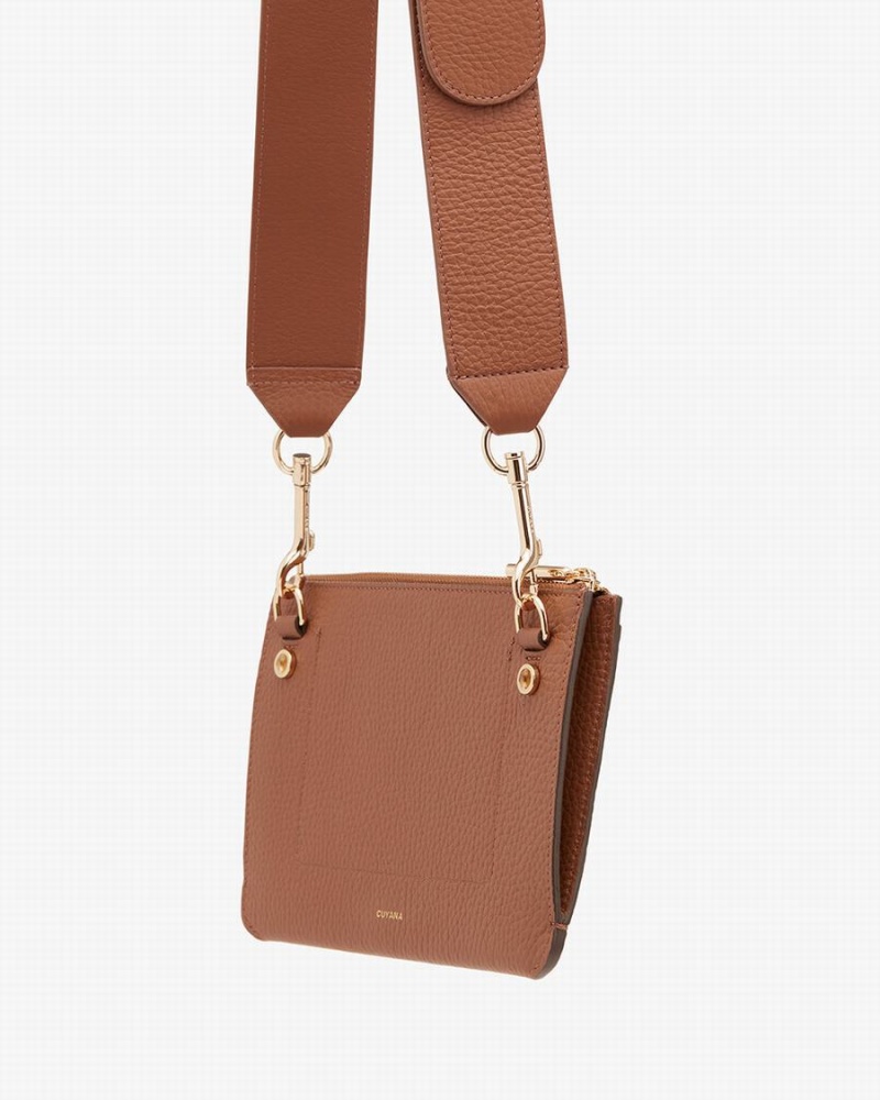 Cuyana System Zipper Women's Pouches Brown | TNH6659HJ