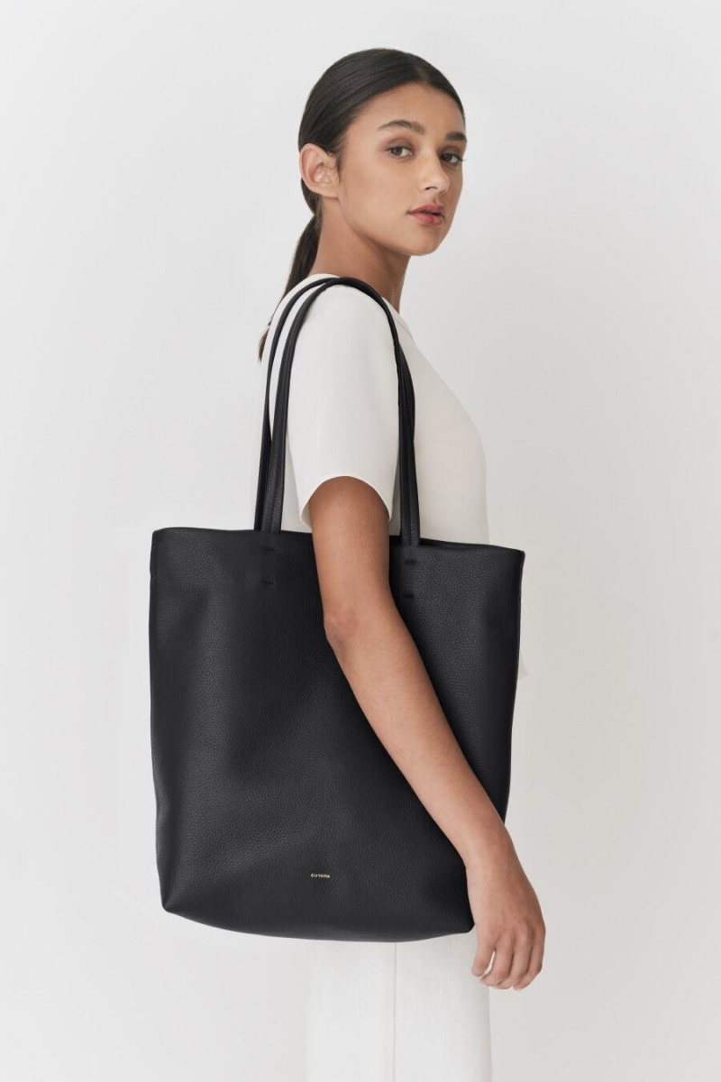 Cuyana Tall Easy Women's Tote Bags Black | CIE936RH