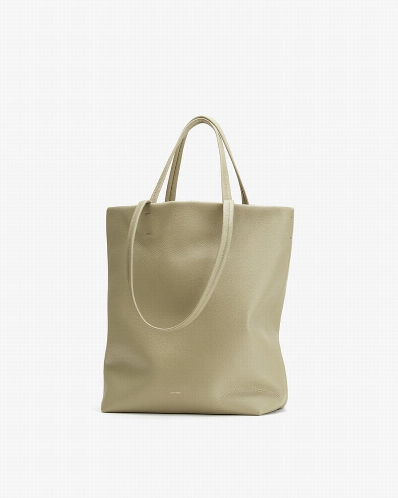 Cuyana Tall Easy Women's Tote Bags Green | EOL516MB