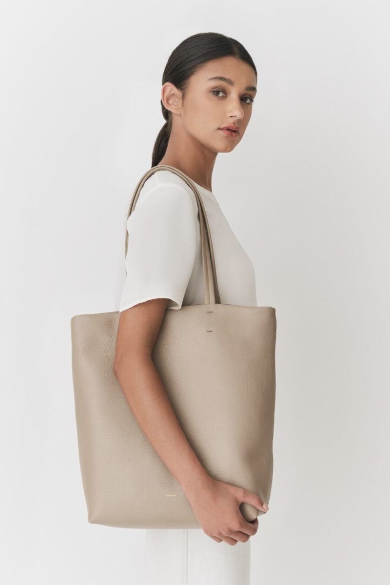 Cuyana Tall Easy Women's Tote Bags Grey | RJB3761YO