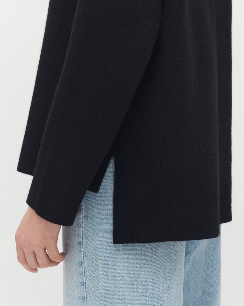 Cuyana Wool Cashmere Short Women's Jackets Black | WYZ858QF